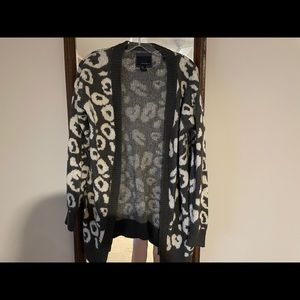 forever 21 cheetah print cardigan